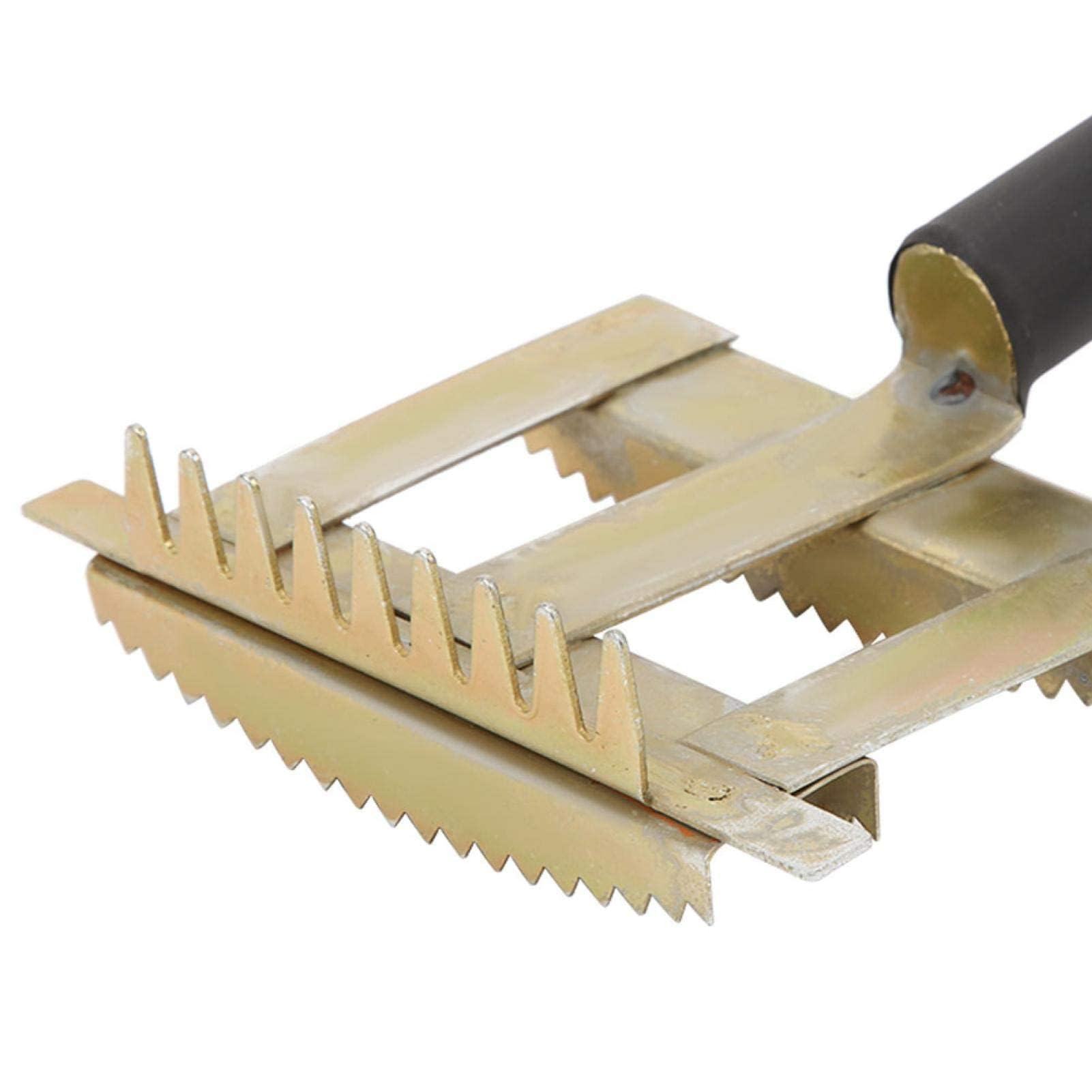 Agatige Etrille Cheval, Peigne de Rejet de Bétail, Brosse à Poils de Taureau de Vache de Bétail Brosse à Dents de Râteau de sous-Poil en Métal 2 Côtés pour Chevaux de Vache Chèvre Gros Chiens