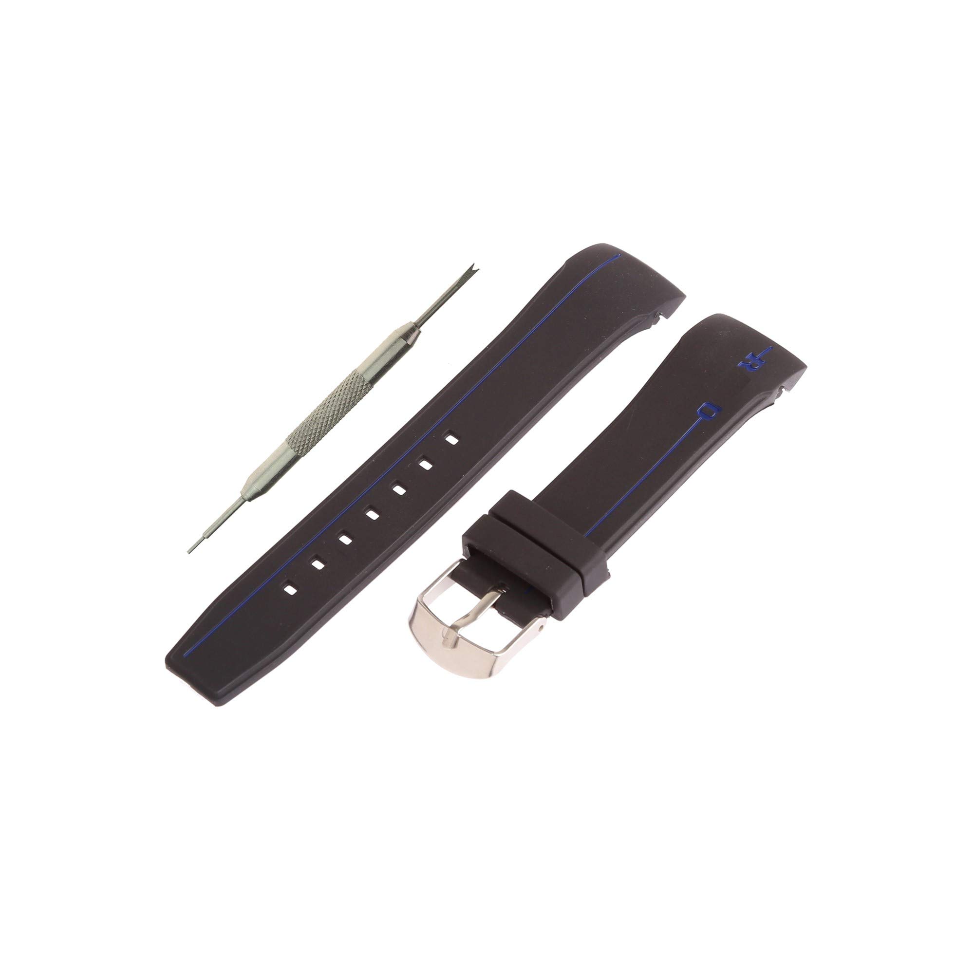 WatchBandHouseWBH Band Compatible with Hyperchrome, Rubber Silicone 21mm Choice of Color Watch Band Strap with Gift Spring Bar Tool – Hyperchrome Watch Band Strap