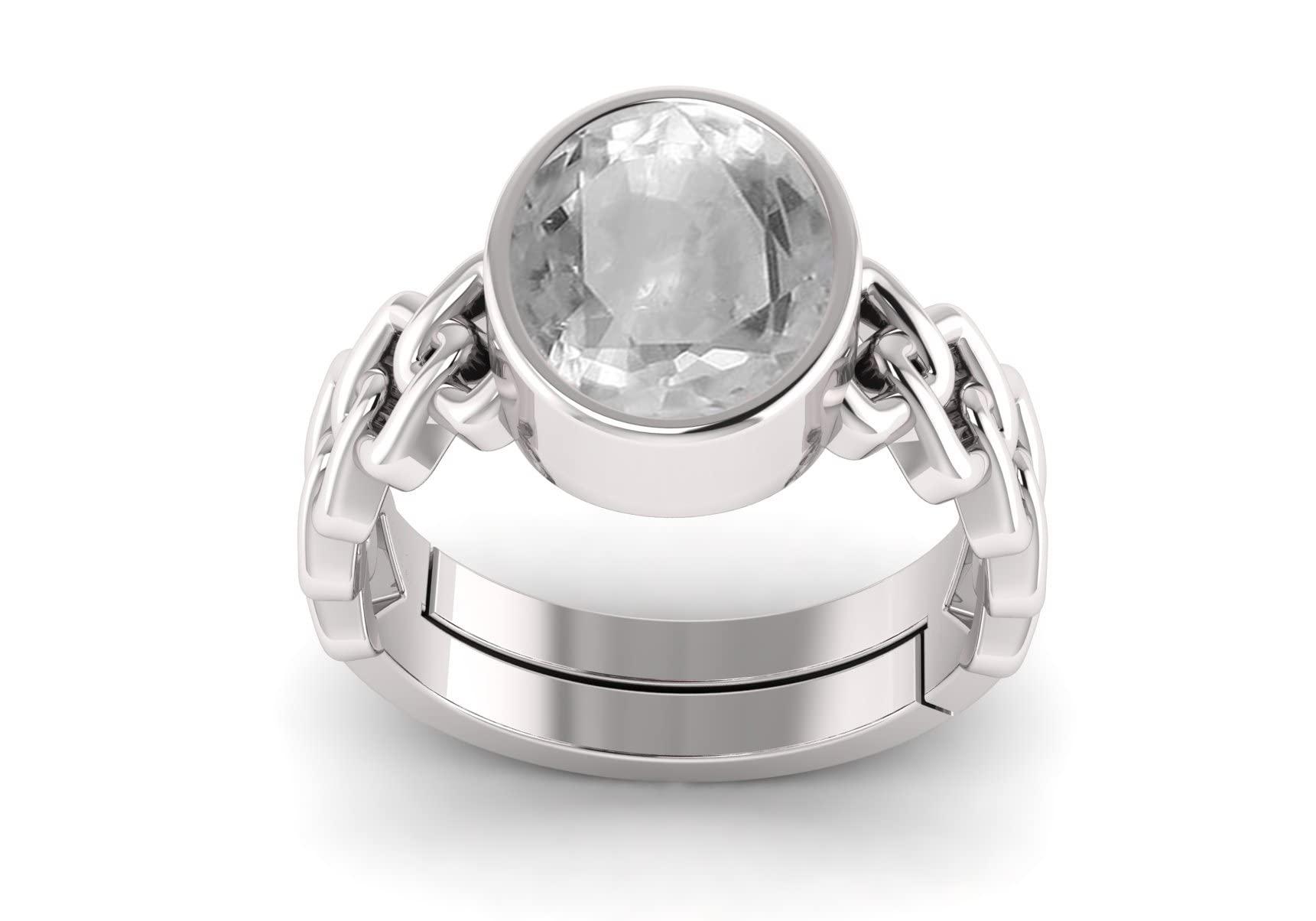 TODANI JEMS 14.25 Ratti Certified Unheated Adjustable Ring White Sapphire Pukhraj Loose Gemstone Ring for Women and Men (B09Y5XGZK2) Amazon Price History, Amazon Price Tracker