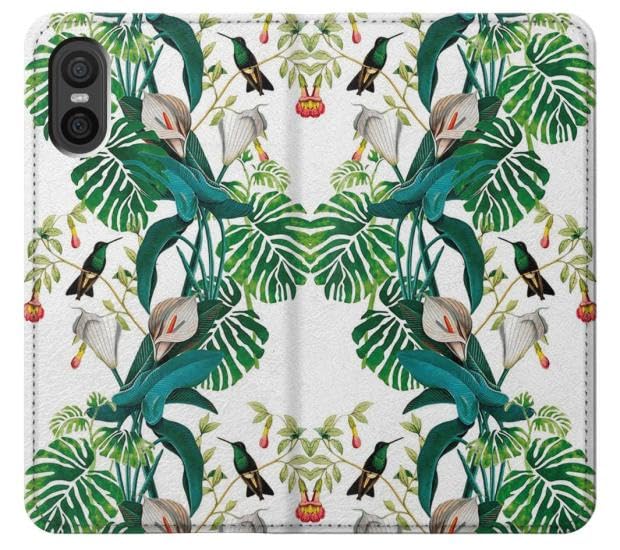 Sony Xperia 10 VI étui flip housse cuir Leaf Life Birds protection antichoc