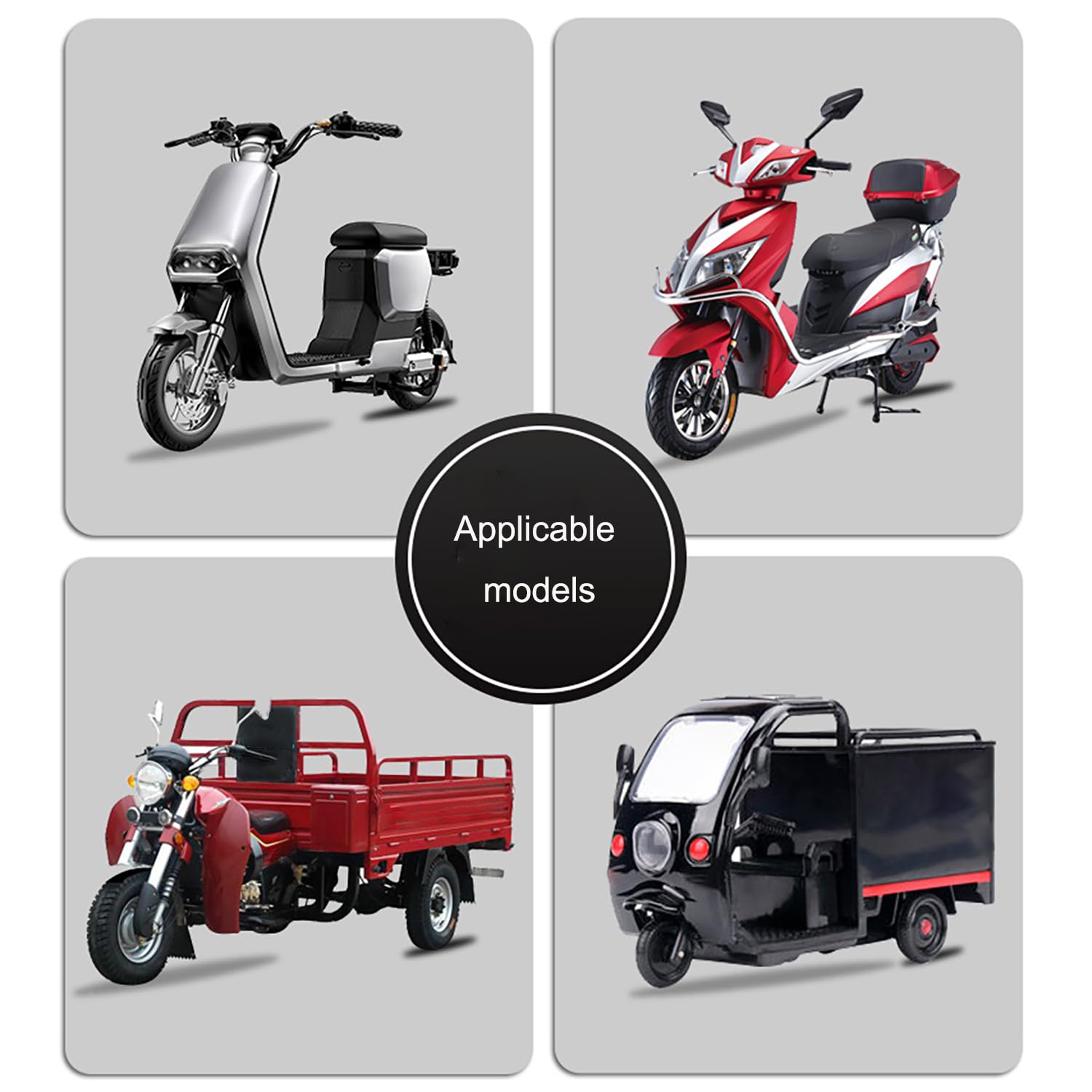 TGHY Batterie au Lithium 48 V, 60 V et 72 V pour voiturette de Golf et cyclomoteur (18 Ah à 30 Ah), avec Chargeur et poignée de Transport.,48v28ah
