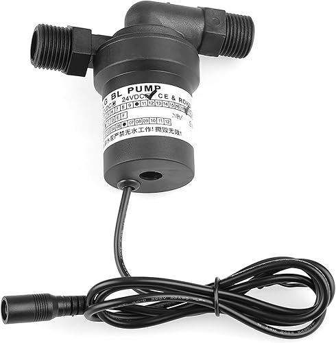 Hilitand GLOGLOW - Bomba de presión de agua caliente de 24 V CC de 18 W para calentador de agua solar, sistema de circulación caliente, bajo ruido