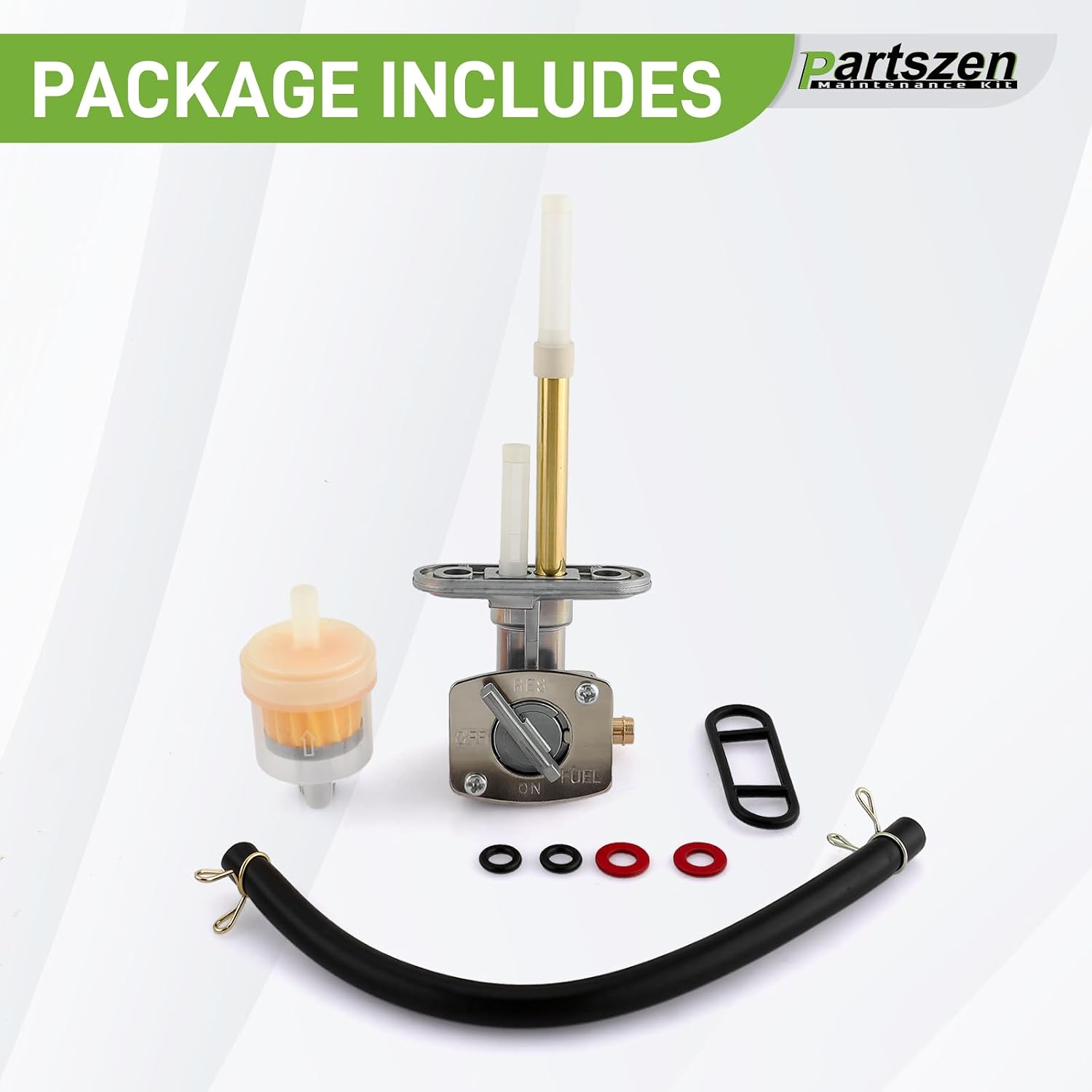 Gas Fuel Petcock Valve Switch Line For Kawasaki Bayou 220 300 KLF300 Suzuki King Quad 300 LT80 LTZ250 LTZ400 Trail Blazer 250 Trail Boss 250 ect