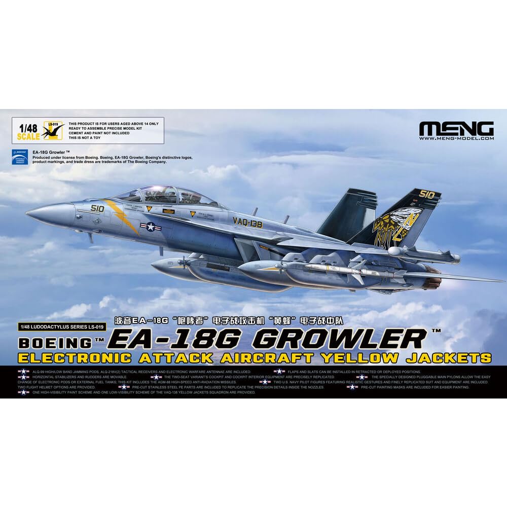 Meng - 1/48 Boeing EA-18 G Growler - Plastik-Modellbau - Maßstab: 1:48