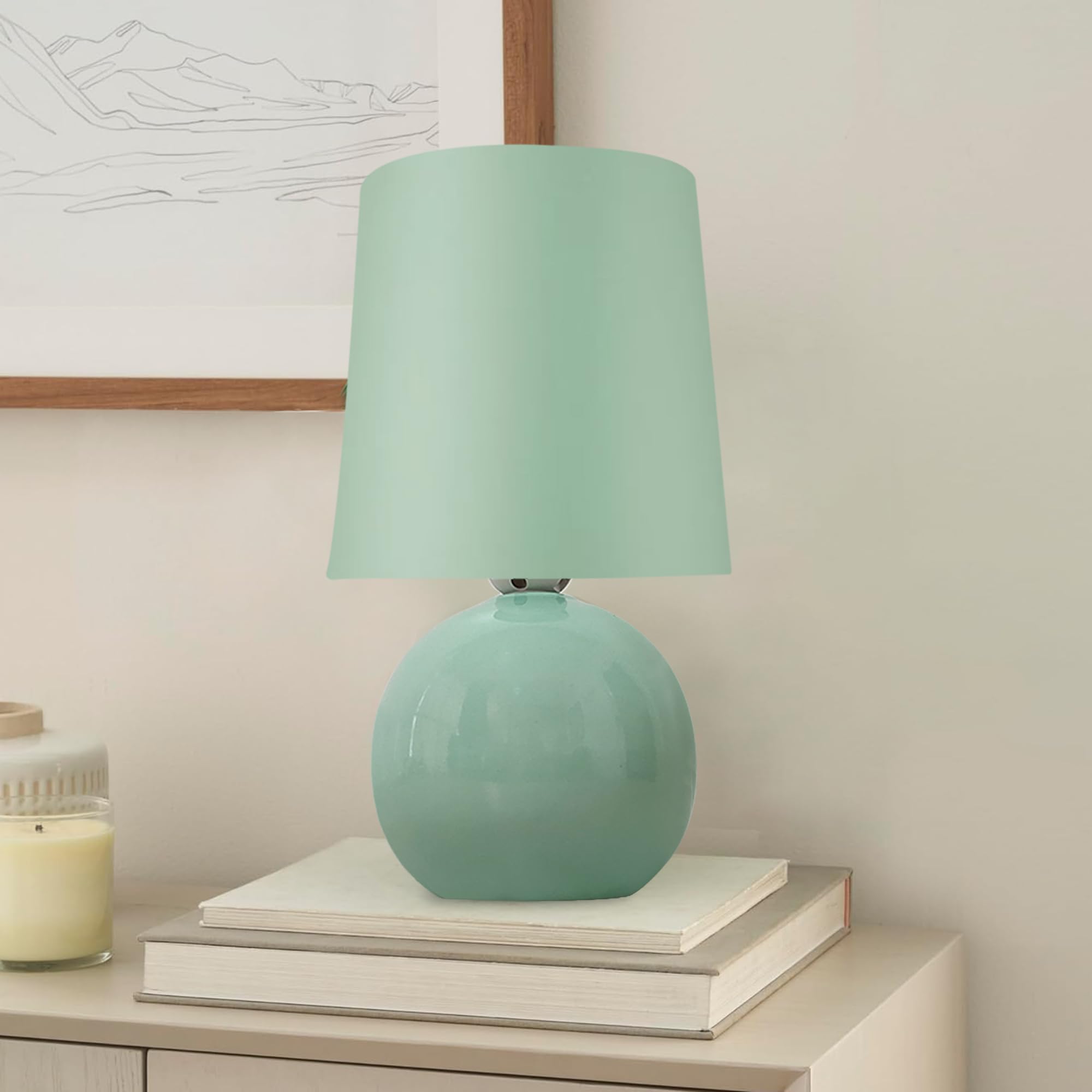 Buy Homesake® Bedside Ceramic Table Lamp, Classic Desk lamp for Living ...