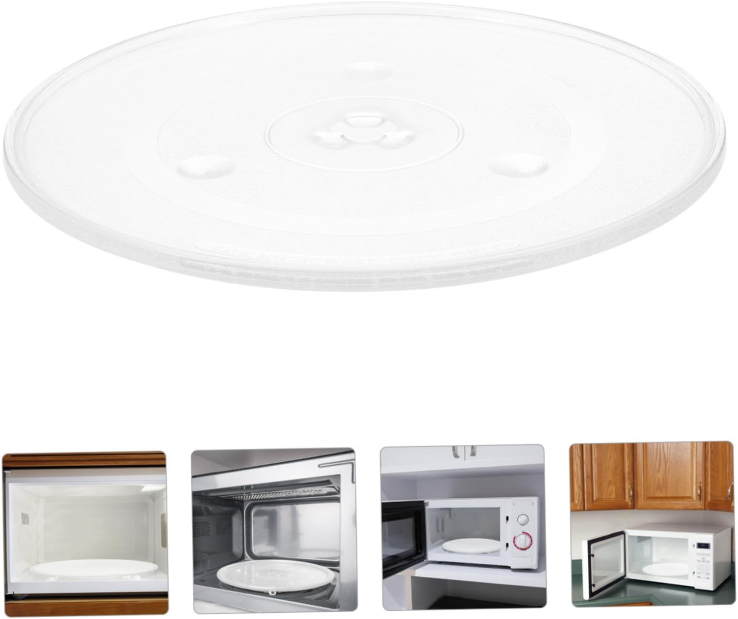 Microwave Glass Turntable Replacement Diameter Compatible Microwave Models High-temperature Resistant Plate for Extended Appliance Life