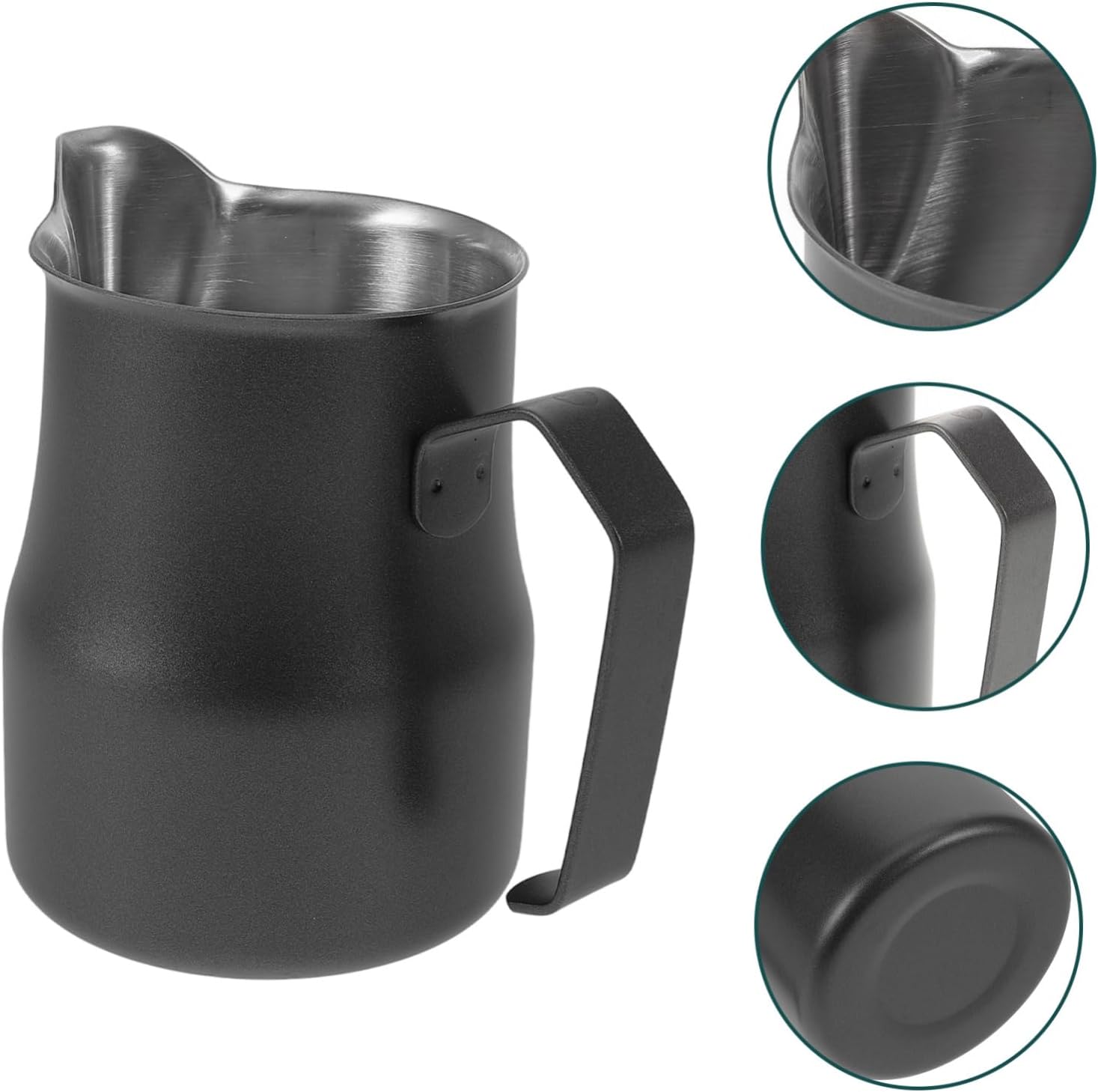 Espresso Milk Frothing Pitcher Stainless Jug Precision Spout for Latte Art and Smooth Milk Steaming for Home Brewing
