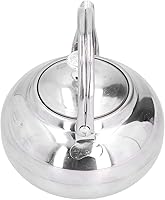 Vista 9 de Hervidor de té de acero inoxidable para cafetera, estufa superior, tetera, tetera, cafetera, hervidor para cocina, cafetería, hotel, restaurante