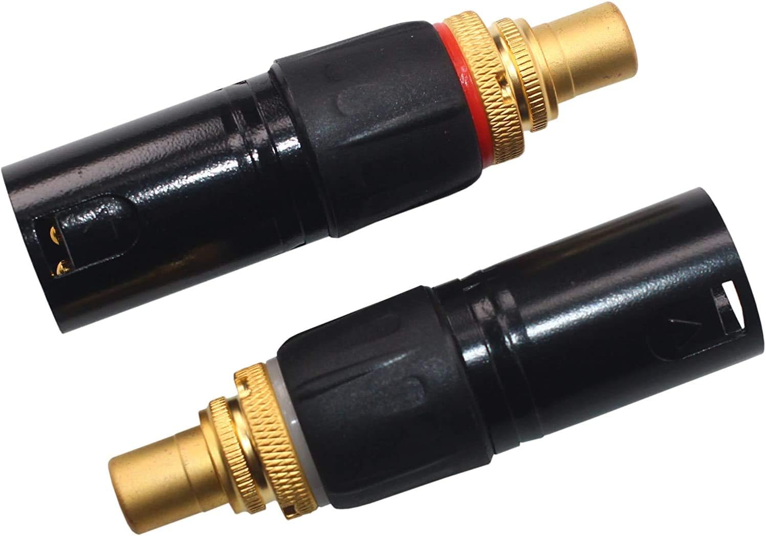 KK CV-C 3pin XLR Male to RCA Female Adapter, XLR to RCA Converter Gender Changer Audio Coupler Connector. CV-C (2 PACK)