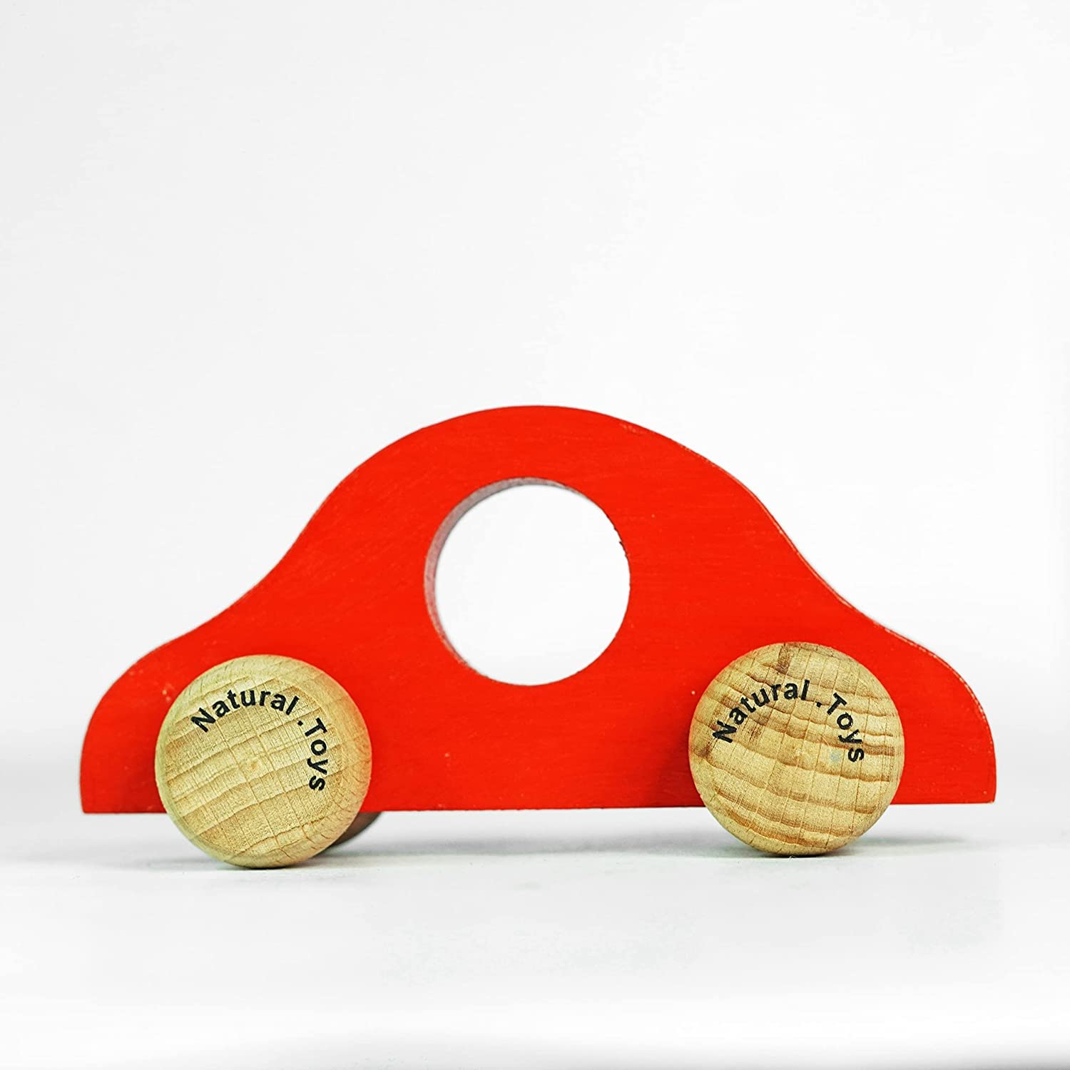 Natural.Toys Wooden Car Toy Push Pull Toy Car Wooden Bus Wooden Truck Toy Car Combo Set 2
