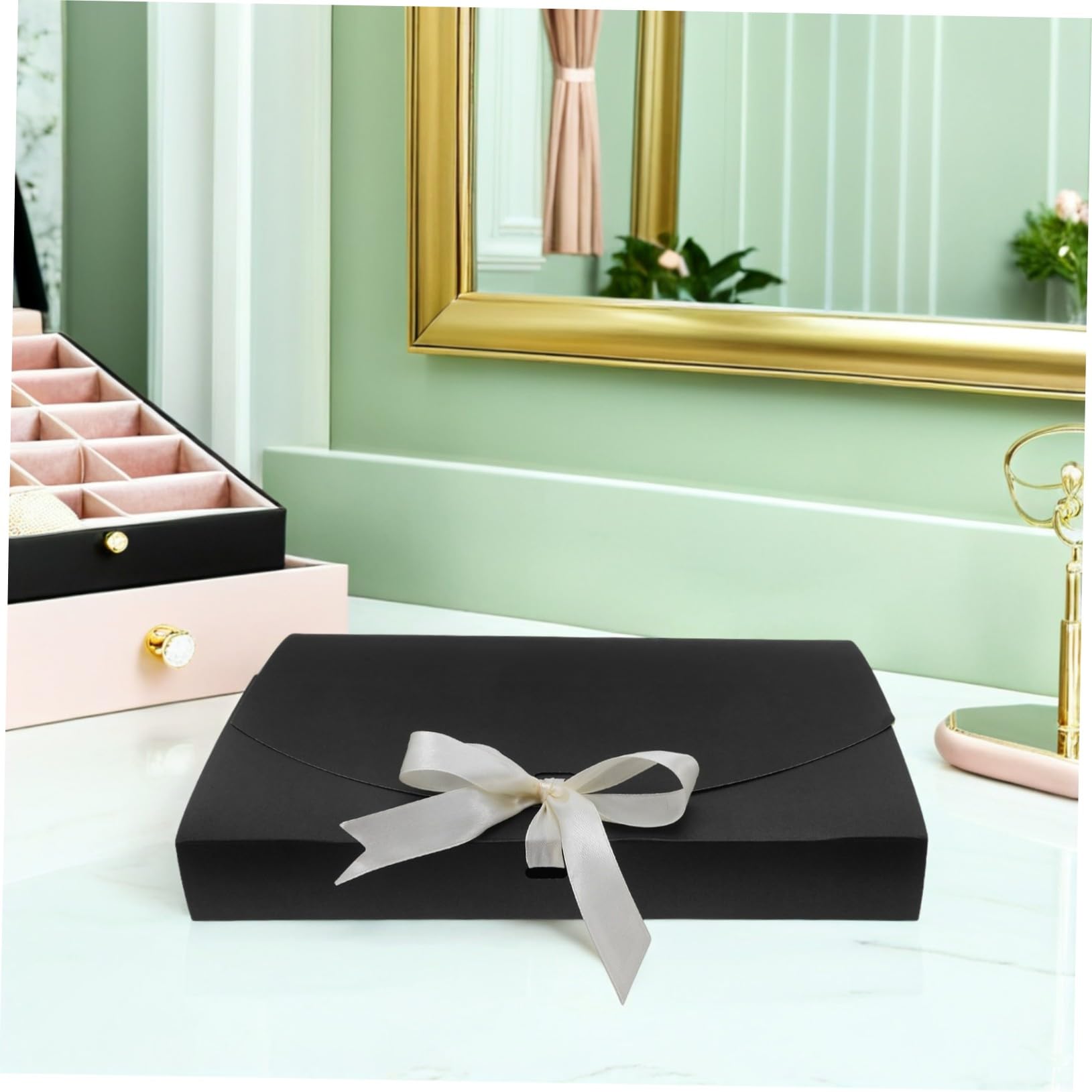 OFFSCH 20 Stück Party bevorzugt Tasche geschenke Hochzeitsbevorzugstasche Black