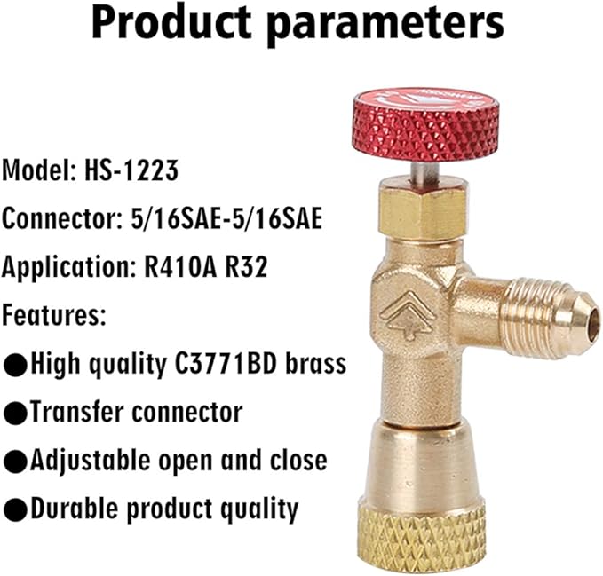 Eaglerich 2Pcs Válvula de Seguridad R410A R22 para Aire Acondicionado miniatura 6