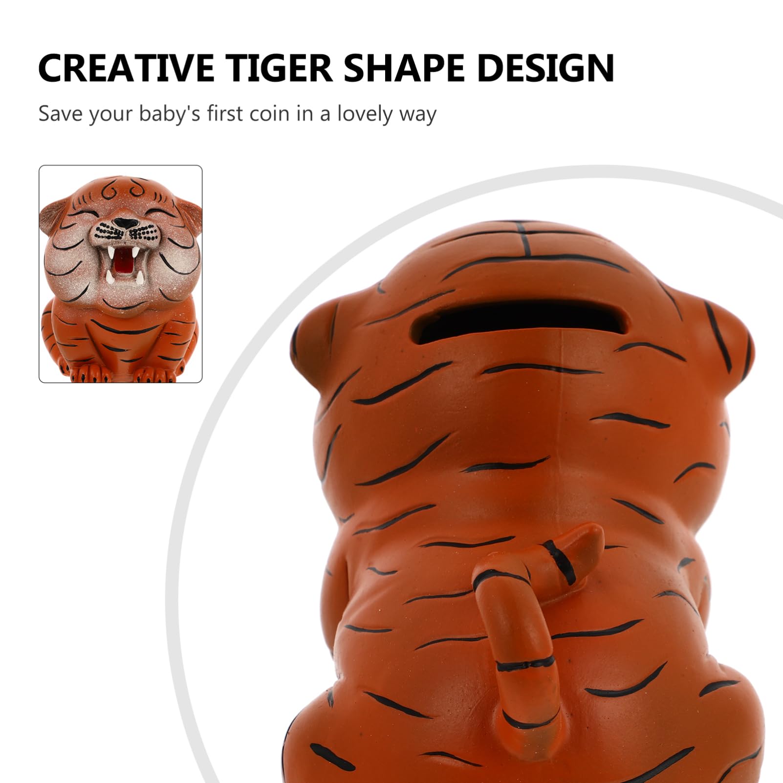 Dekorative Keramik Spardose Tiger als Schreibtischdekoration für Kinder