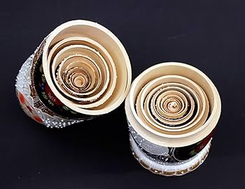 Amazon.co.jp: 絶妙なロシアのマトリョーシカ、ホワイトの豪華な