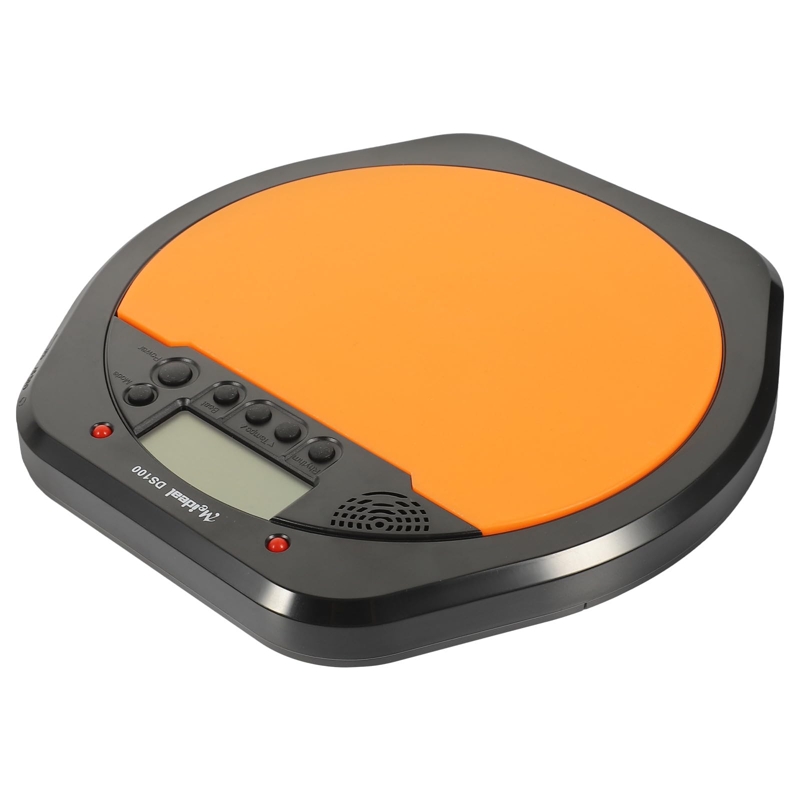 ABOOFAN Pad de Batería Electrónica Resistente a Golpes Naranja Metrónomo Digital y Pantalla Lcd Material Abs y Silicona para Práctica y Entrenamiento Musical
