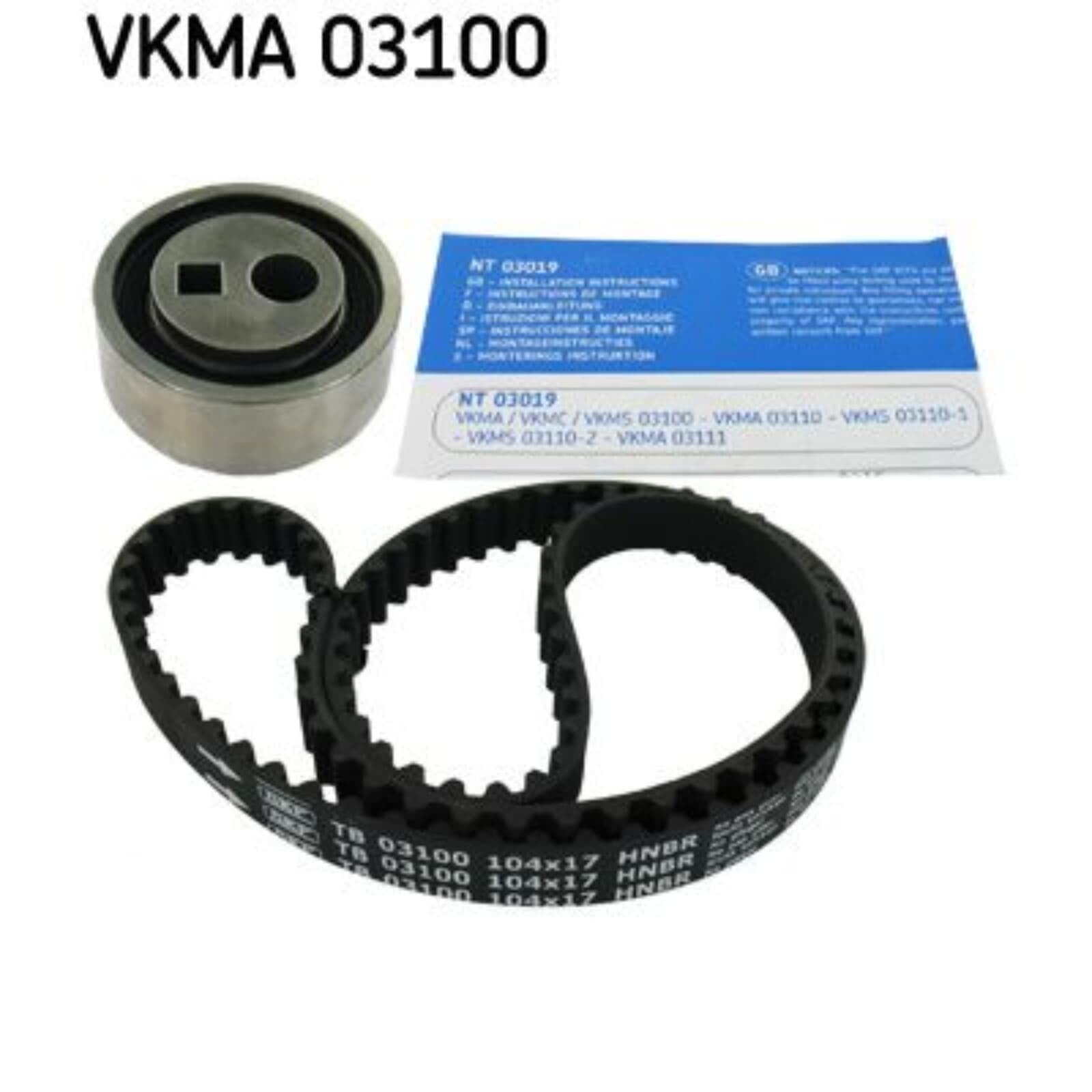 SKF VKMC 03100 Kit Tendicinghia con Pompa Acqua