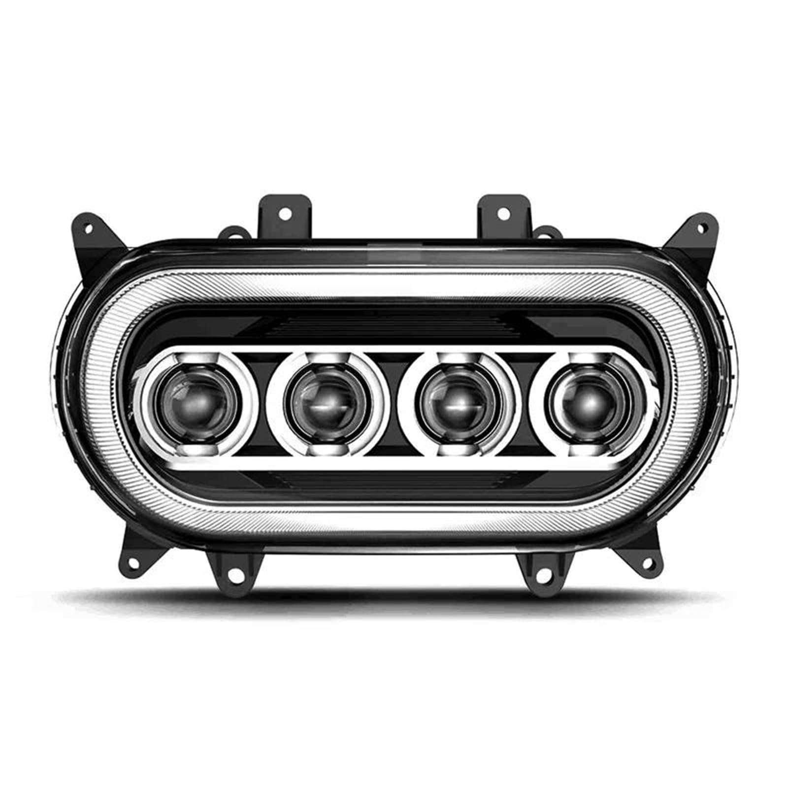 Faros Auxiliares Moto Faro LED Motocicleta para Road para Glide FLTR FLTRX FLTRU 2015-2023 Proyector Luces Altas Y Bajas DRL Faro Motocicleta