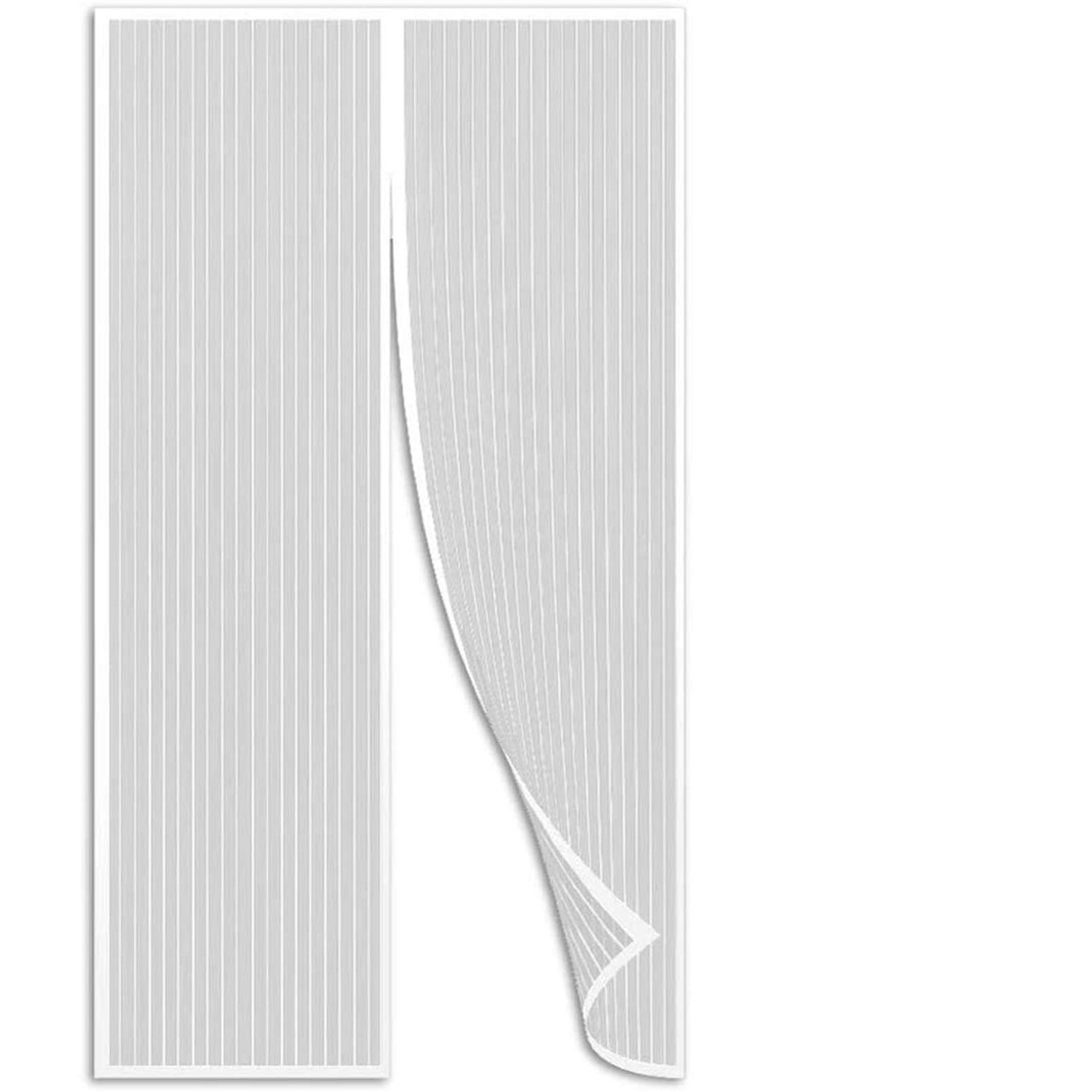 GUOGAI Moustiquaire Magnétique Pour Porte 85x210 Cm - Tissu Fibre De Verre, Fermeture Aimantée, Facile à Poser