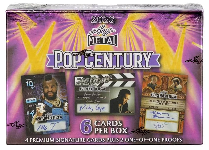 leaf pop century Nick Castle サインカード　7/10 Amazon.com: 2026 Leaf Metal Pop Century box (6 cards incl. FOUR