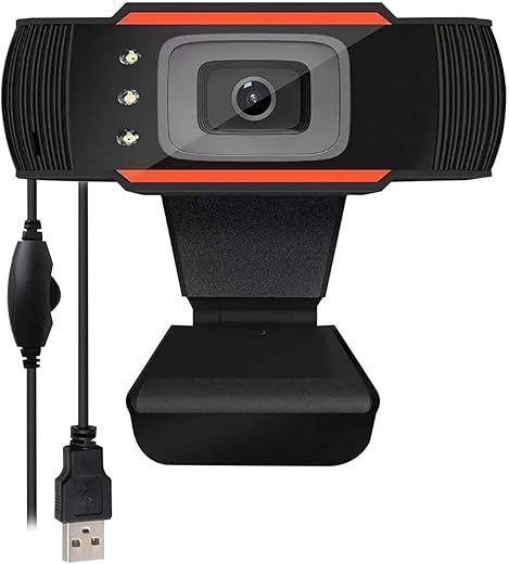 TECHNOVIEW Crisp Pro Digital Zoom 720P Web Camera with 5P HD Quality Lens, CMOS Image Sensor, 24 FPS Video Resolution, Built-in Mic, Auto White…