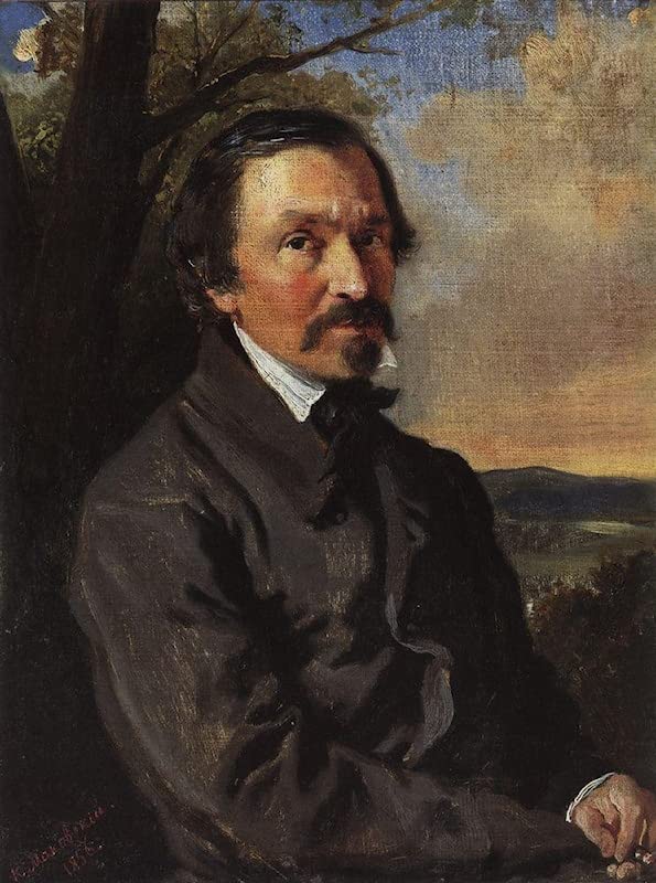 Peinture murale Portrait de N Nekrasov : sublimez un mur vide avec cette toile 60x90cm