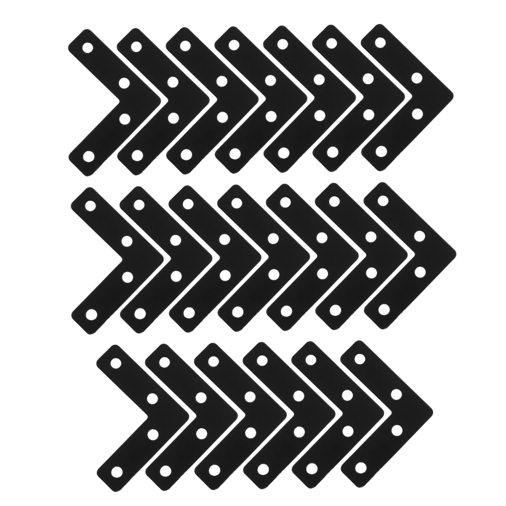 CIYODO Wood Furniture Corner Support Metal Flat Brackets Stainless Steel l Shaped Brackets 20pcs Set Repair