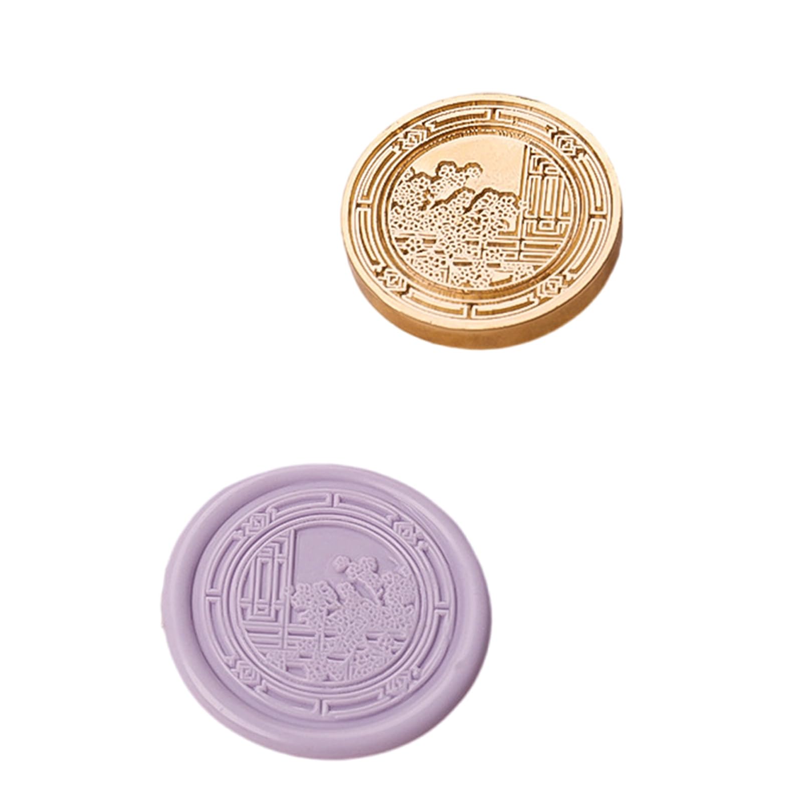 Kalttoy Antique Embossed Seal Stamp for Seal Envelope Invitations Wedding Christmas Metal Stamp Head for Scrapbooking Antique Sealing for Invitations