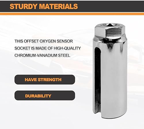 Miniatura 4 de 70094-1/2-Inch x 7/8"(22mm) Sensor de Oxígeno Socket – Se adapta a todos los vehículos O2 extracción e instalación Offset Sensor de Oxígeno,