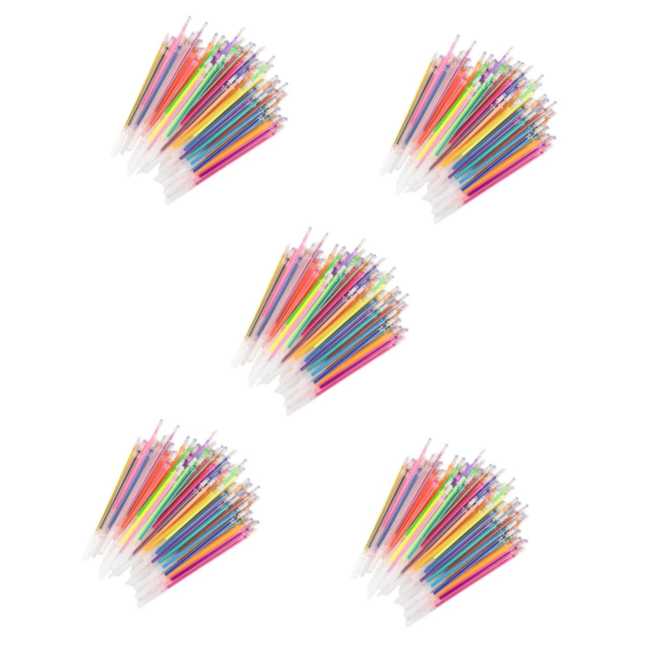 Housoutil 5 Ensembles Recharges De Stylo Gel Recharges Pratiques Pour Écriture Pour Loisirs 48 Pièces * 5