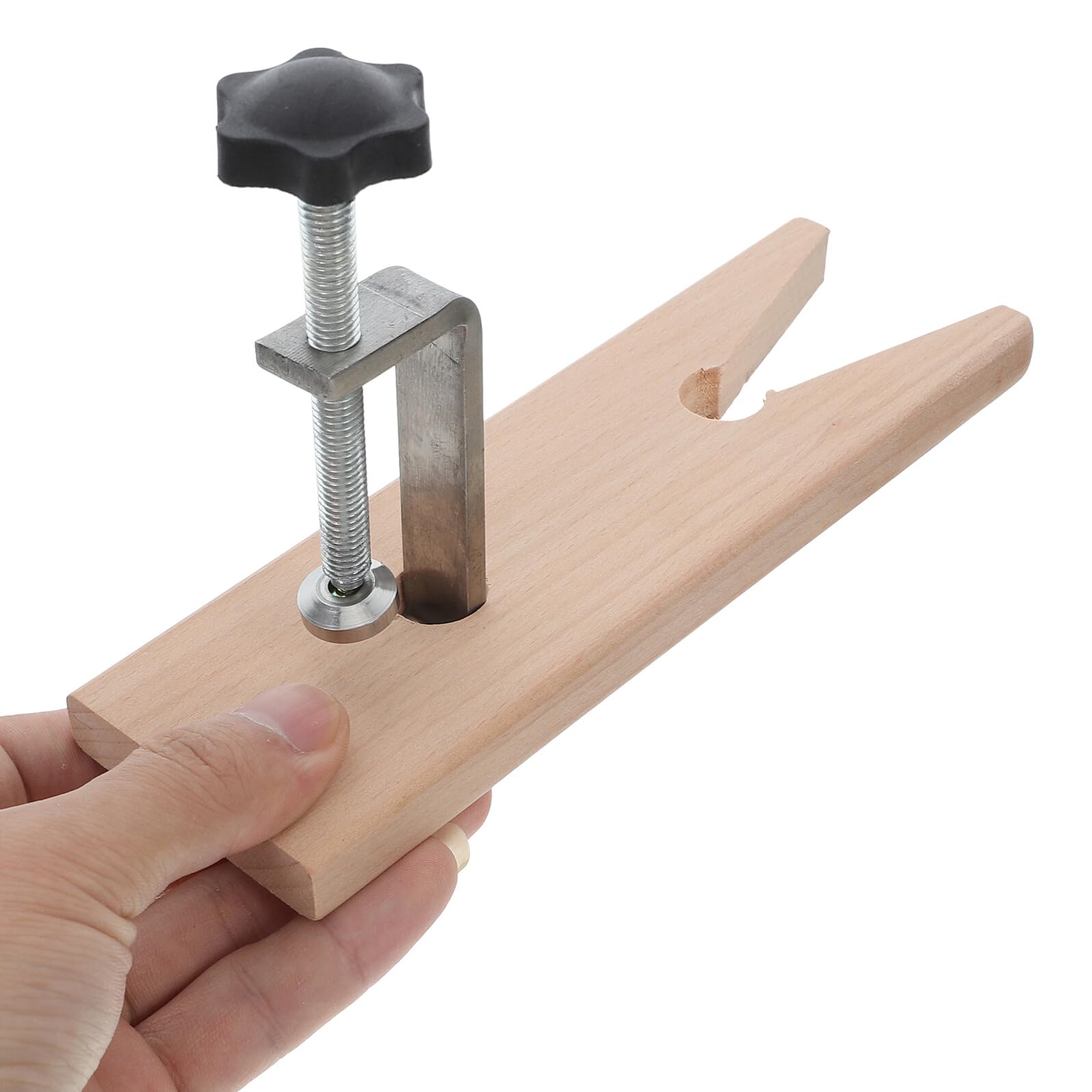Serrage-joint D'établi en Bois Dur, Mini Pince de Table Portable pour Bijoutier, 2 Jeux avec Mécanisme de Dégagement Rapide, Étau à Bois Multifonction pour Travail de