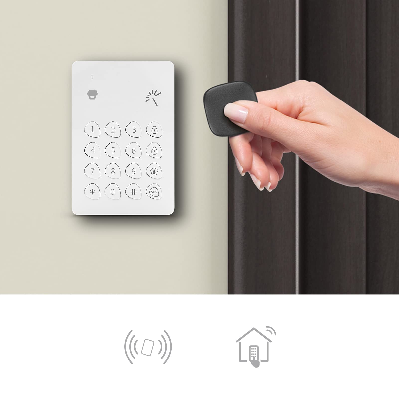 Chuango KP-700 - Kabelloses RFID Keypad zum EIN- und Ausschalten von Chuango Alarmsystemen, 12 V
