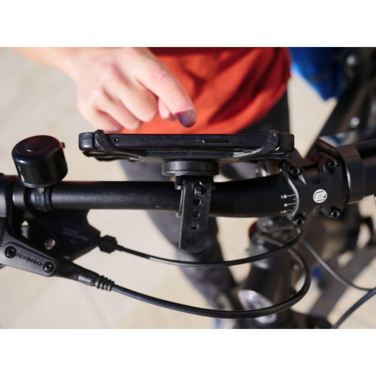 Lot De 2 Supports Téléphone Vélo – Silicone Flexible, Rotation 360°, Compatible 4-6,5 Pouces – Pour Guidon, Moto, Poussette