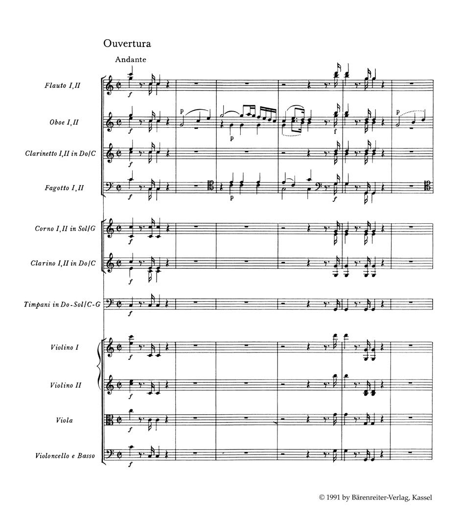 Die sieben großen Opern KV 366, 384, 492, 527, 588, 620, 621. Studienpartitur, Urtextausgabe, Sammelband. BÄRENREITER URTEXT