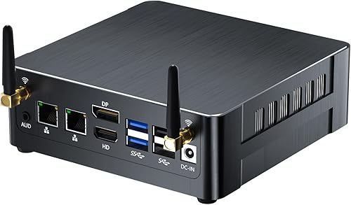 msecore Mini PC con Core i7-12700H, 14 núcleos hasta 4.7GHz, 64G RAM 1T PCIE 4.0 SSD computadora de escritorio, Dual LAN, Wi-Fi 6e, 1* DP, 1* HDMI,