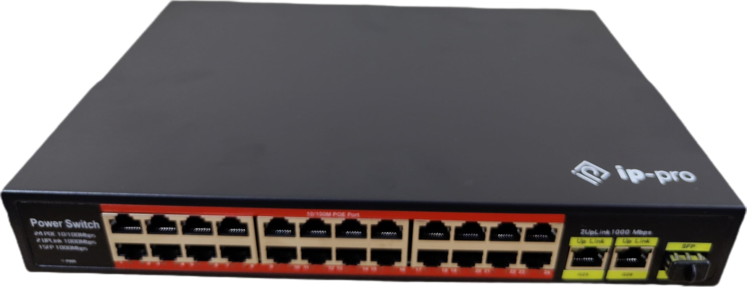 IP PRO 24 Port Fast Ethernet PoE Switch | 24 PoE+ Ports @450W, w/ 2 Uplink Gigabit Ports and 2 Combo SFP Slots | Plug & Play | Lifetime Protection | Extend Mode | Priority Mode-image-10