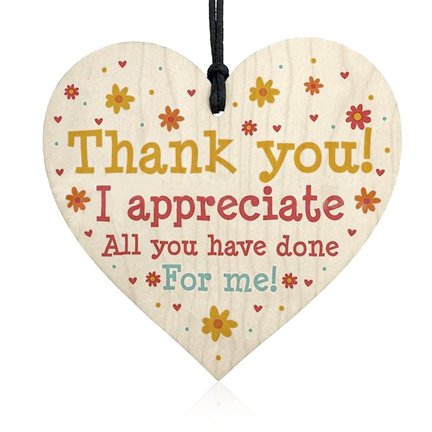 RumyveWooden Heart-shaped Hanging Sign and Plaque (Style C)