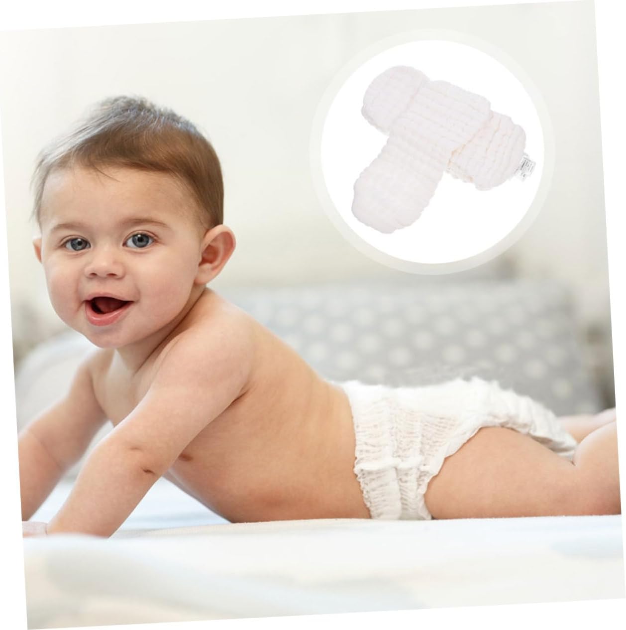 Toyvian 18pcs Reusable Diaper Liners Cotton Inserts for Diapers Newborn Leak Soft Comfortable