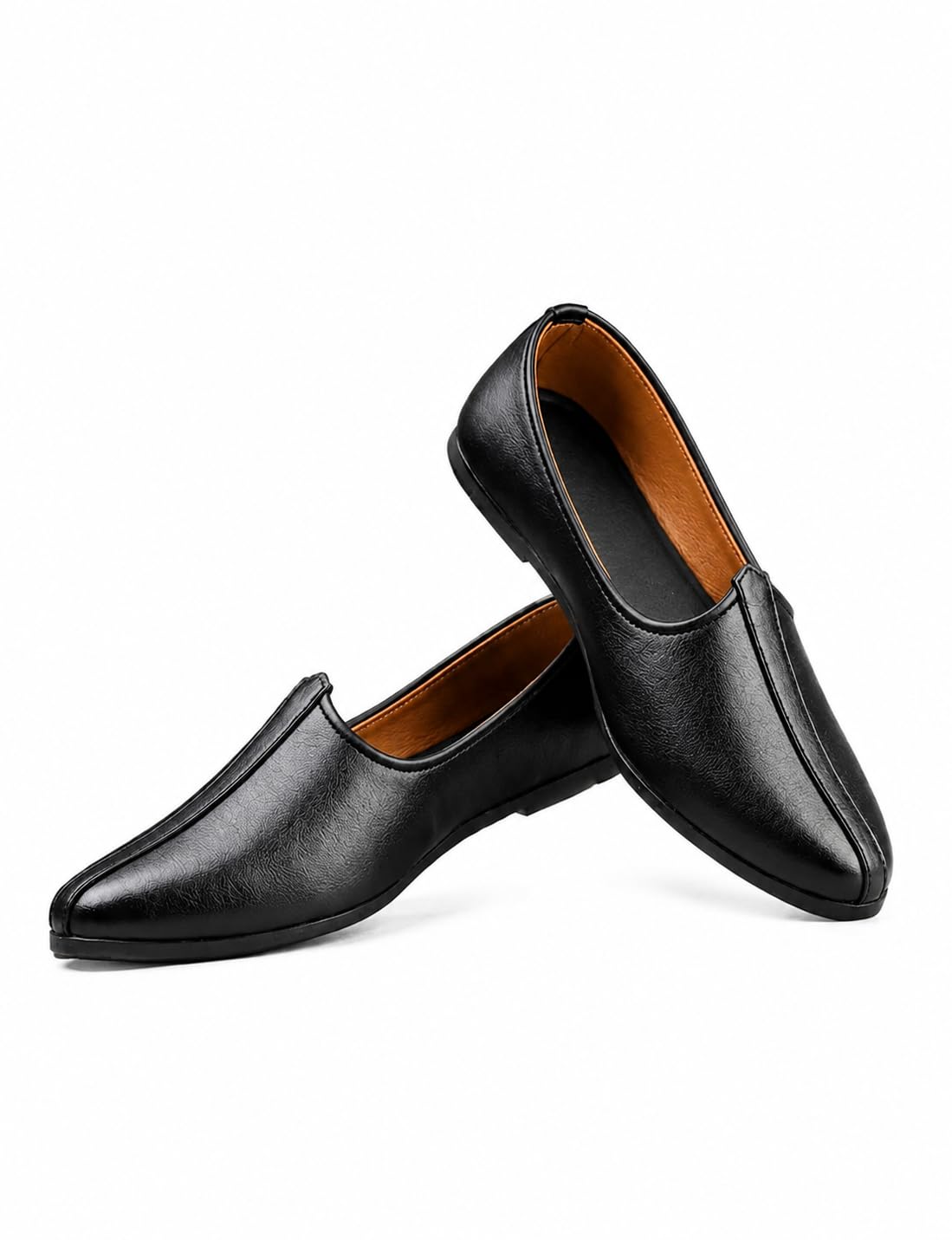 r rj trends Trendy Men Mojaris and Juttis | Traditional Men's Black Jutti | Pure Leather | Punjabi Shoe | Ethnic Footwear | Stylish Men's Fashion-picture-36