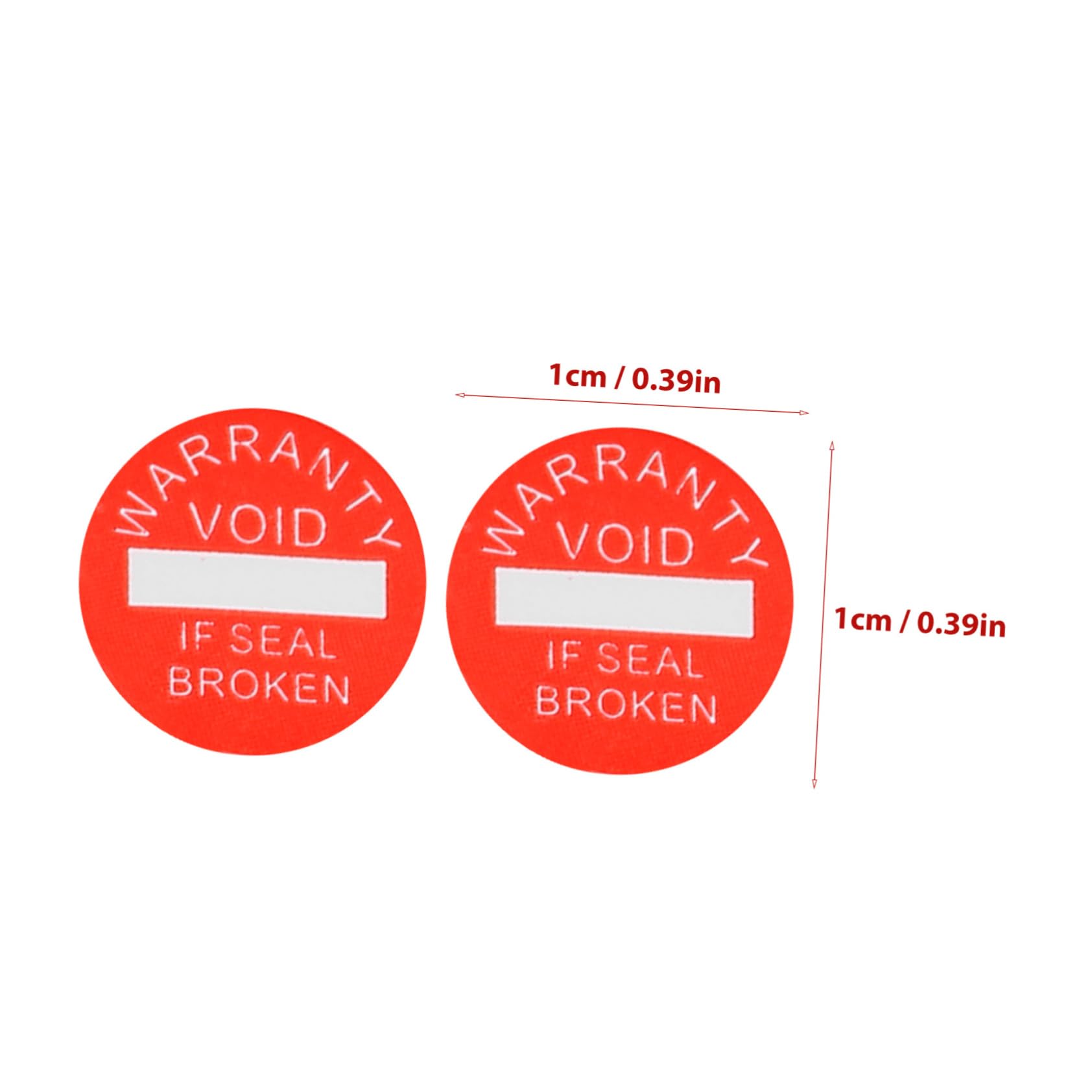 NAMOARLY Caution Stickers 1000 Pack If Seal Broken Void Warning Labels Round Shape Bright Design Easy to Stick