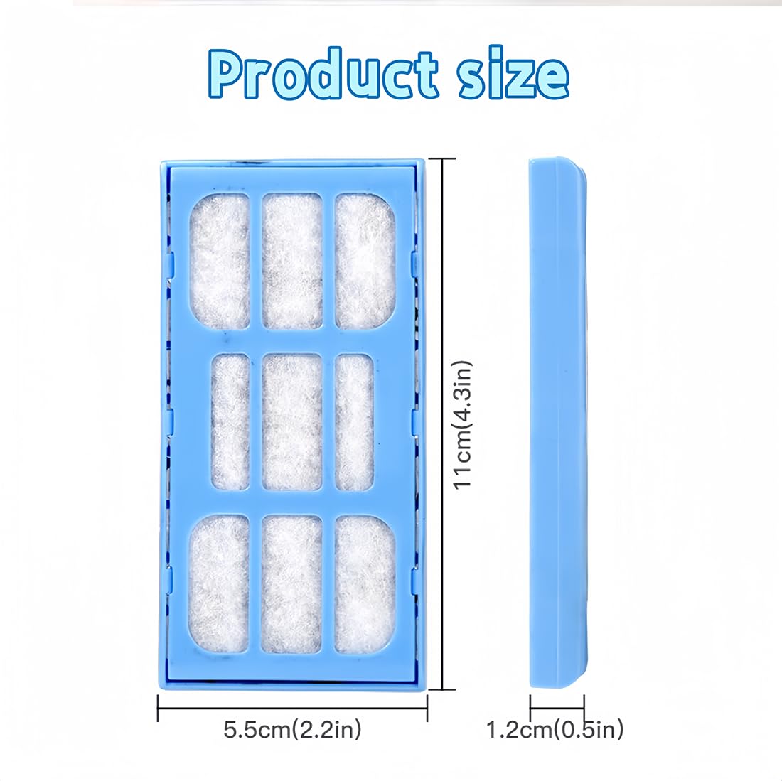 JUNEYE Filter for Drinking Cat(12Pack), Compatible with Cat & Dog Fountain Mate, 12 Pieces, Blue - Image 2