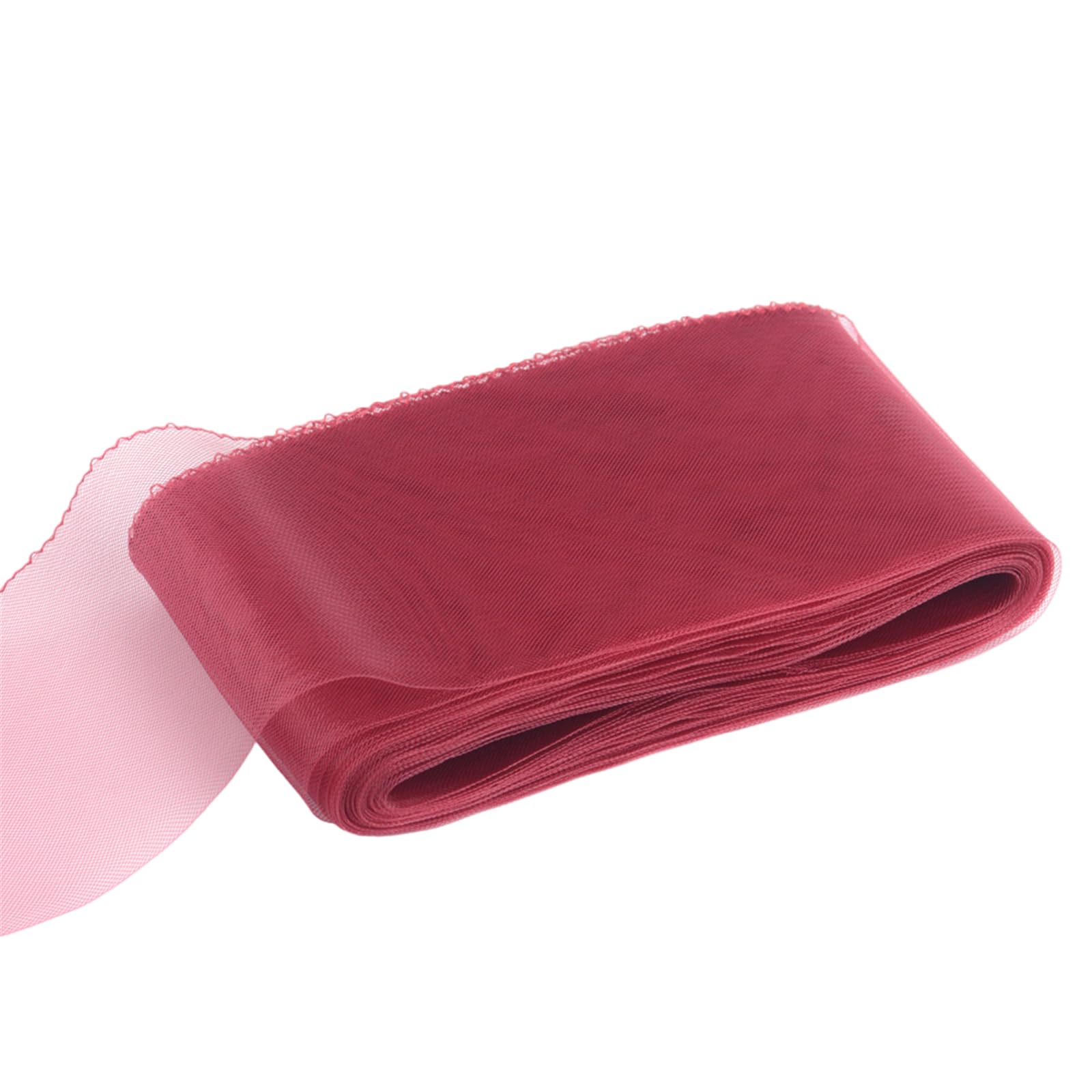 Bbajszx Unisex Claret Tulle Gauze Belt For Elegant Fascinator Hat Styling And Clothing Accessories Craft Scarves Clothes Sewing Fascinator Headpiece