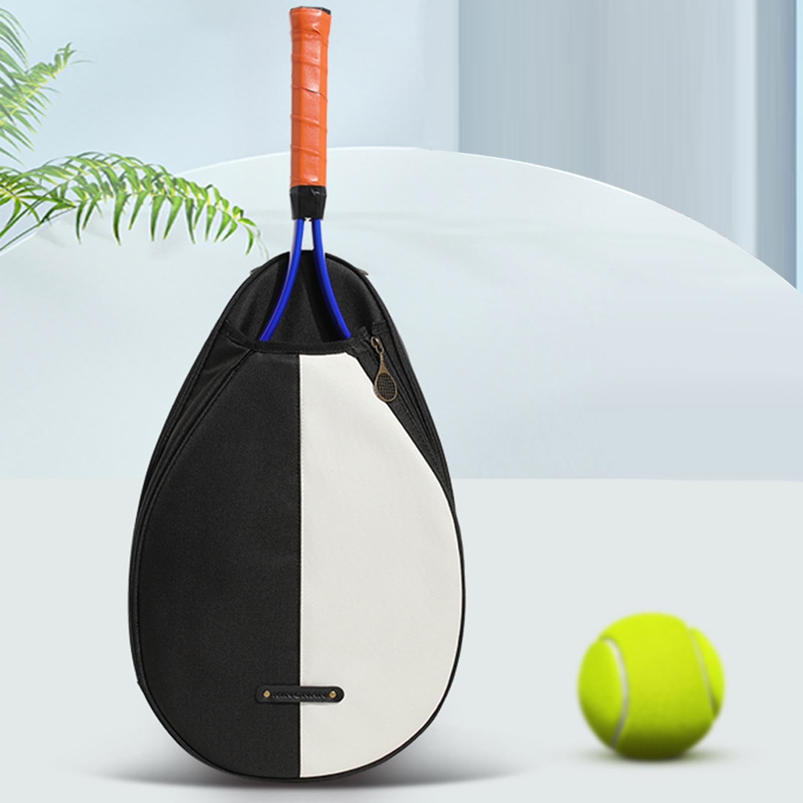 Borsa a tracolla per racchette da tennis, borsa a tracolla per racchette da tennis, unisex, custodia per racchette da tennis, borsa impermeabile | zaino da tennis alla con cerniera liscia per