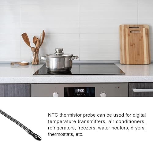 Miniatura 3 de Sonda de termistor NTC 10K 8" impermeable epoxi sensor de temperatura, para transmisor digital de temperatura