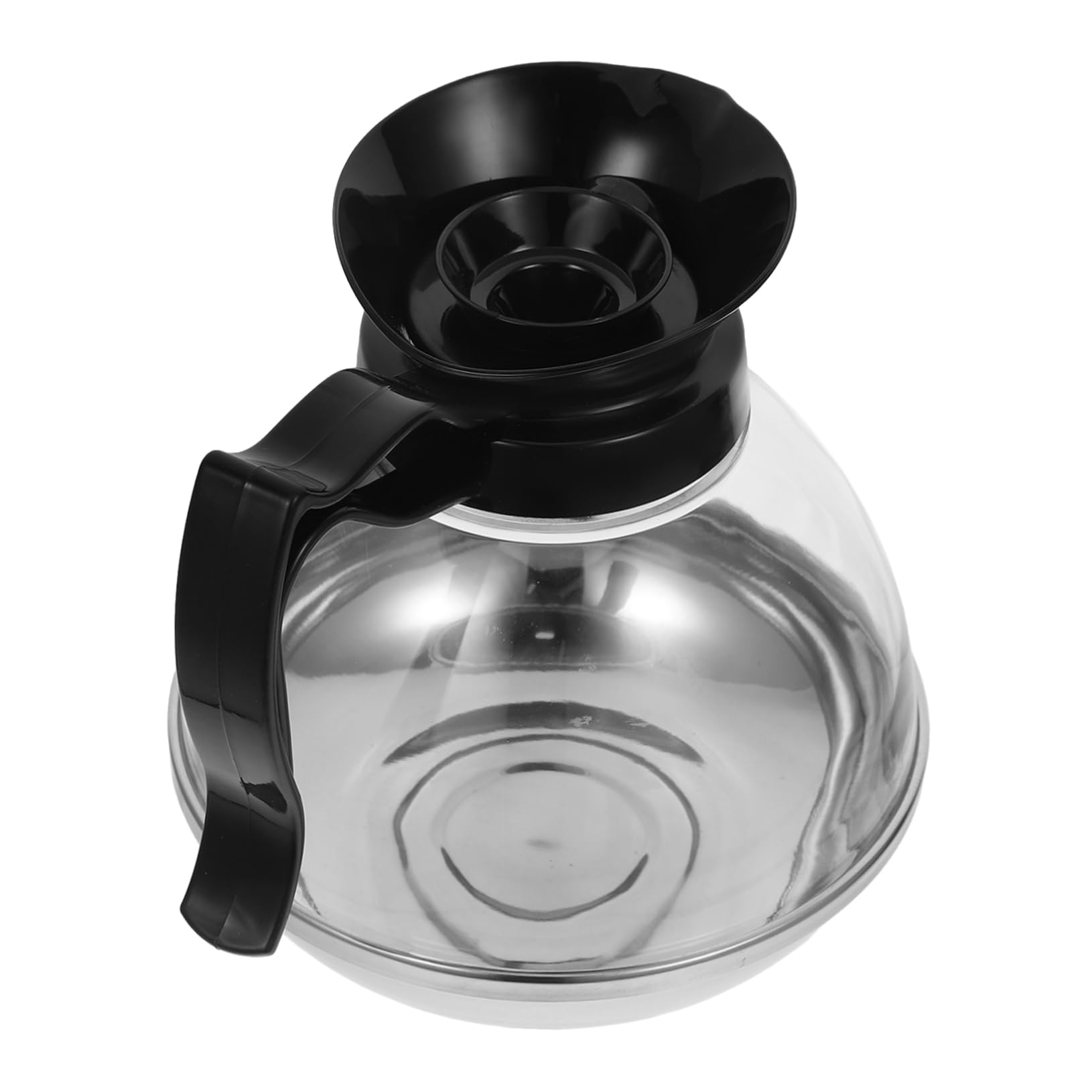 SEWACC Stainless Pot for Induction Cooktops Teapot with Comfortable Ergonomic Handle for Home and Camping Cappuccino Latte Brewing