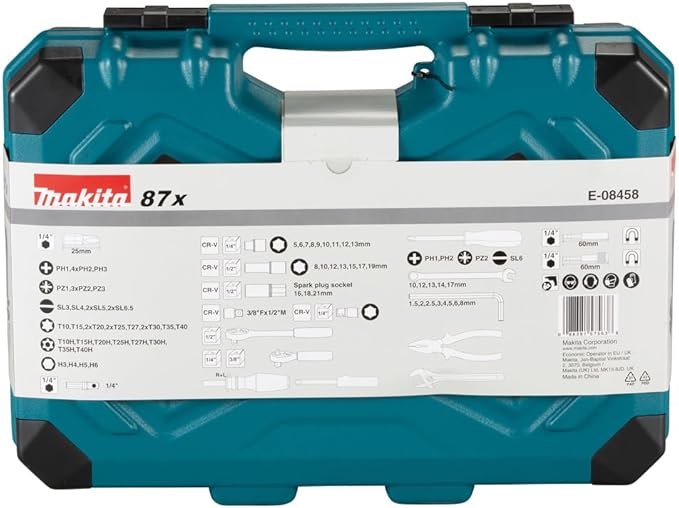 Makita E-08458 Juego de Mecánico de 87 Piezas miniatura 5