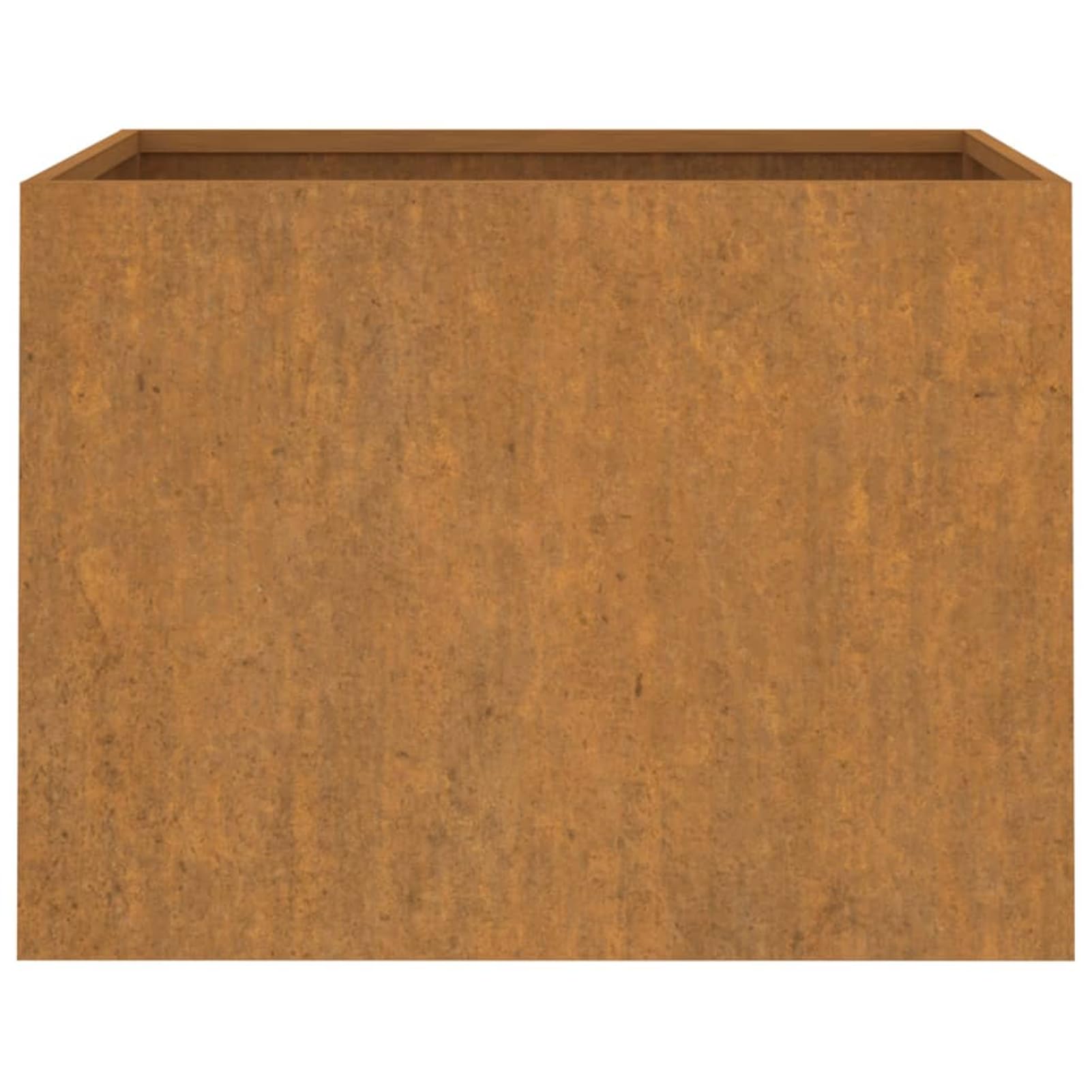 Homgoday Cortenstahl Pflanzkübel - Rostig, 62x47x46 cm, für Balkon und Terrasse Dekoration Blumenbeete, Blumenkästen Model821558
