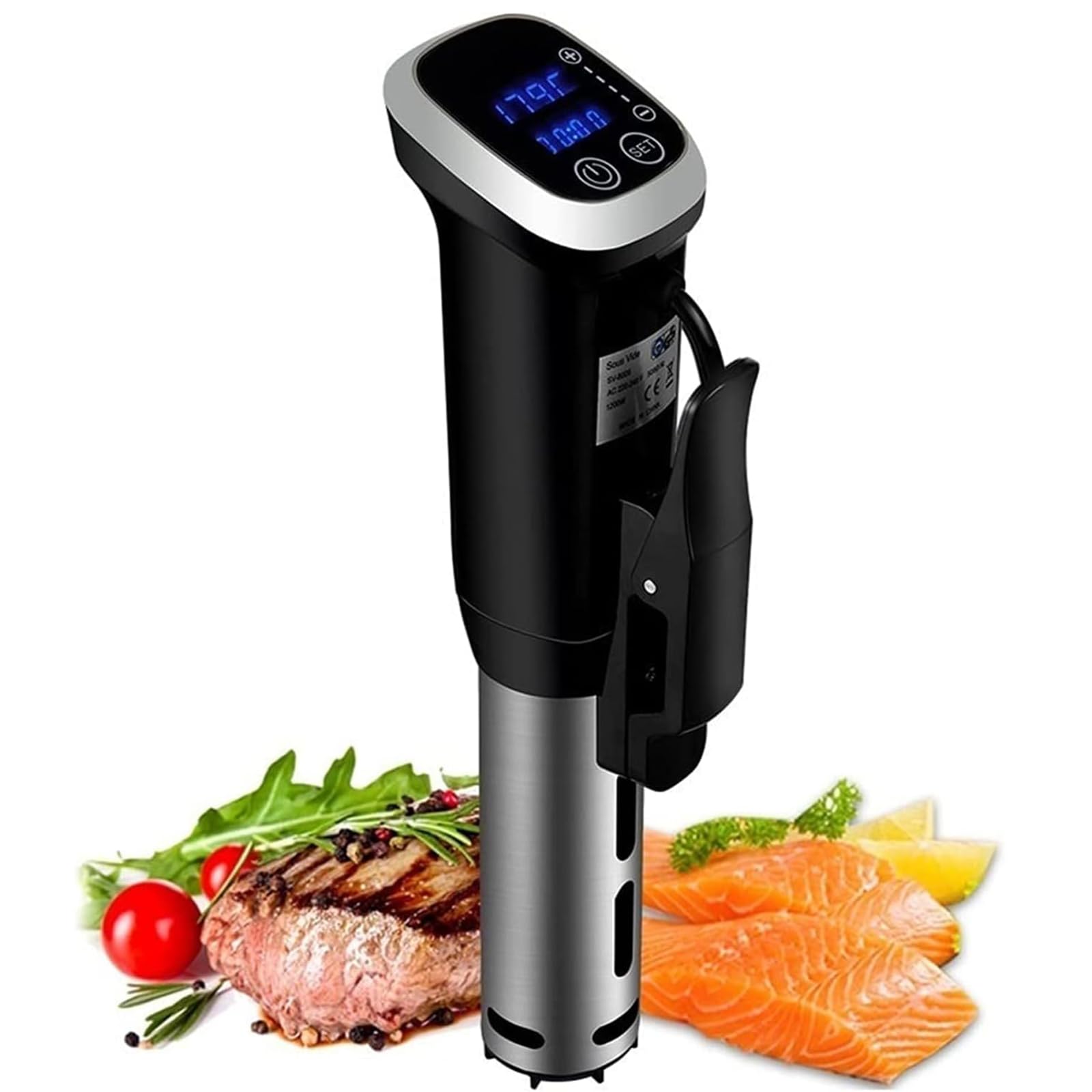 Adtzpc Sous Vide Kit Set, 1200W Professional Thermal Immersion Circulator Cooker With Digital Display, Accurate Temperature Time Control and IPX7 Waterproof Design, for Hotels, Western Restaurants