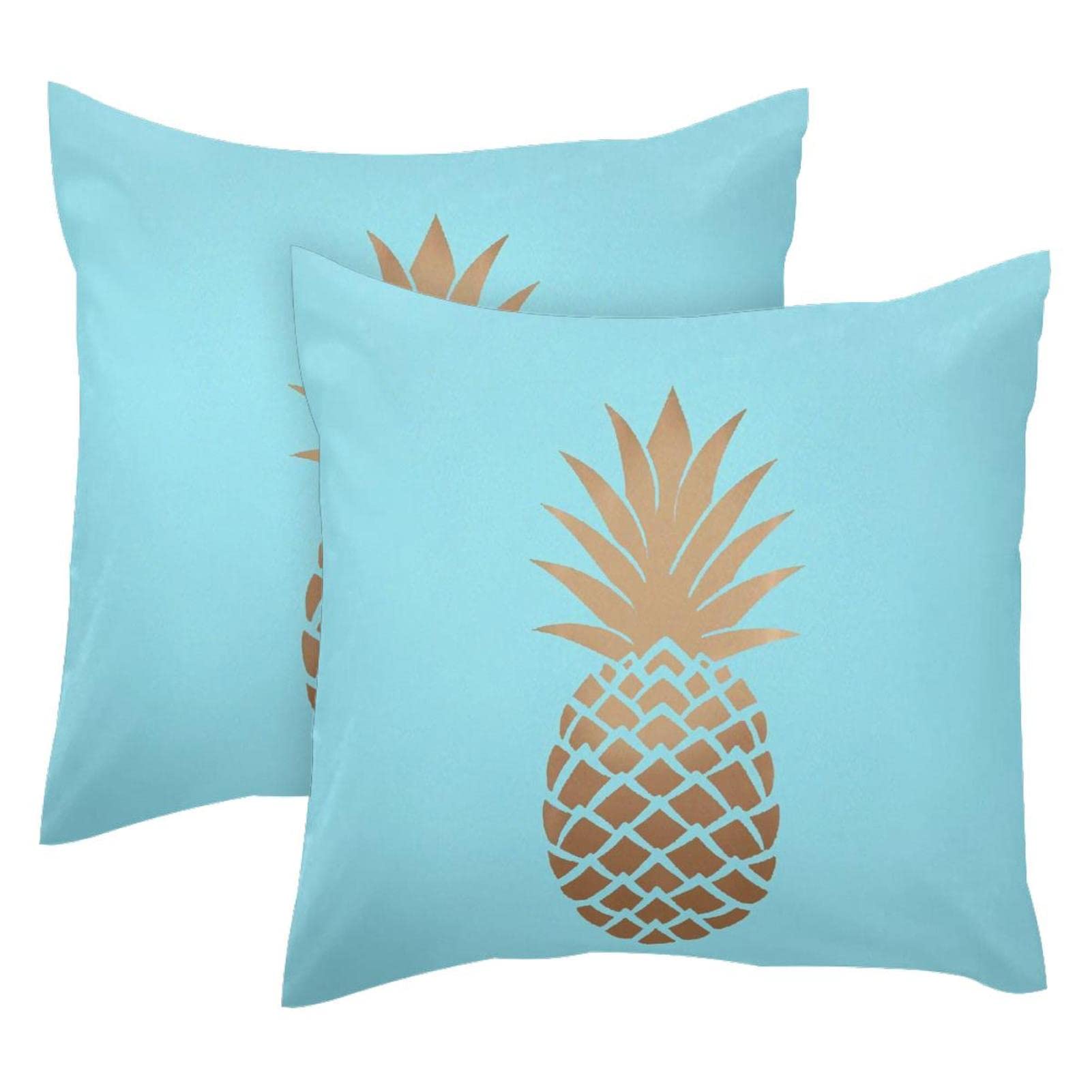 Housse de coussin lombaire ananas doré pour décor de maison de ferme salon chaleureux