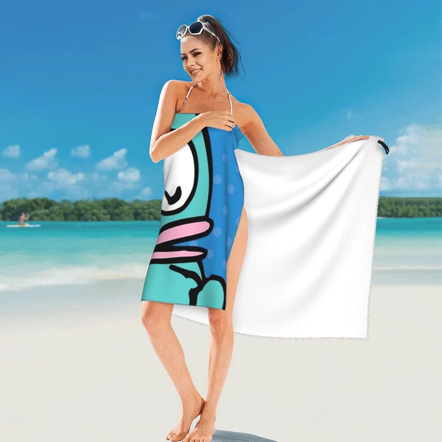 ハンギョドン ビーチマット大判マイクロファイバー ホテル仕様エステサロンタオル 31.5"X63"