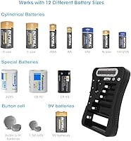 Vista 6 de Dlyfull Probador de batería universal B3 y probador de batería B2, 3 pilas AAA incluidas